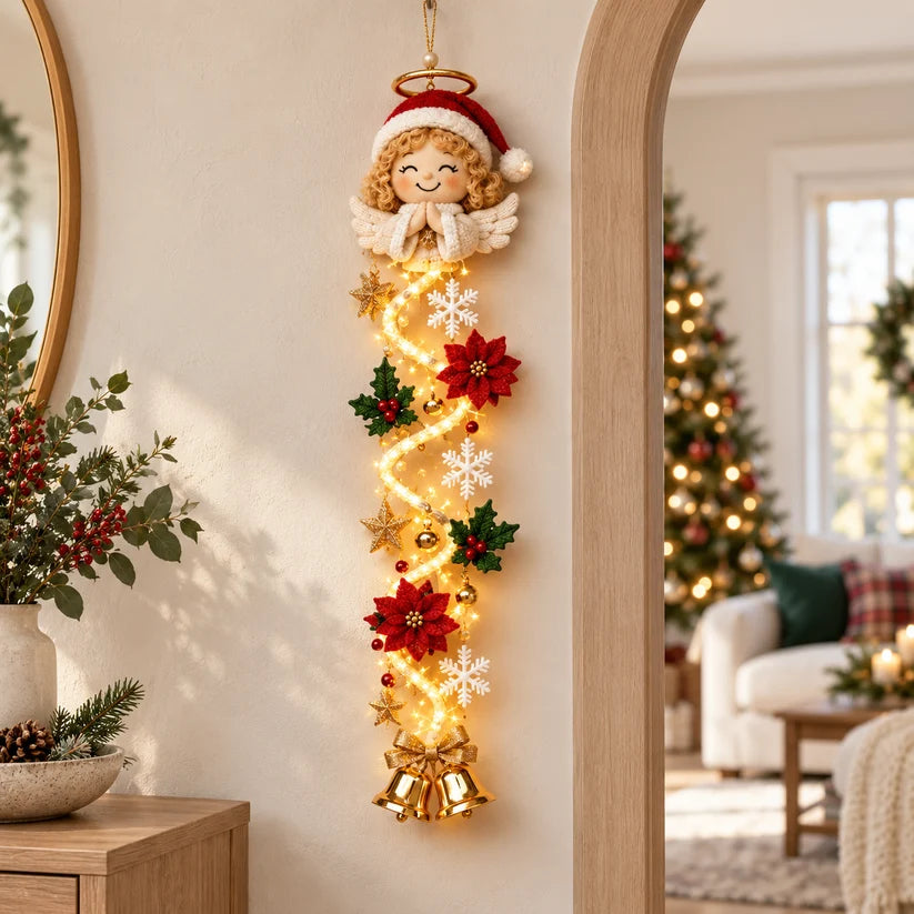 🎄Glowing Christmas Door Hanger – 6 Festive Light-Up Designs✨
