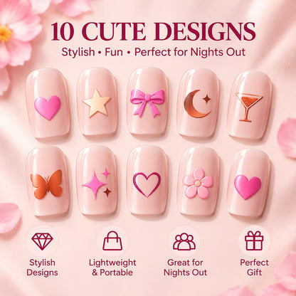 🎁✨Last Day Buy 1 Get 1 Free 🔥| Drink Test Nail Stickers
