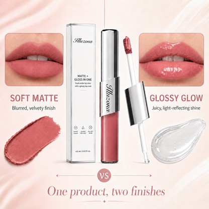 ✨Last Day Buy 1 Get 1 Free Illuzona Dual-Ended Velvet Matte & Glossy Liquid Lipstick