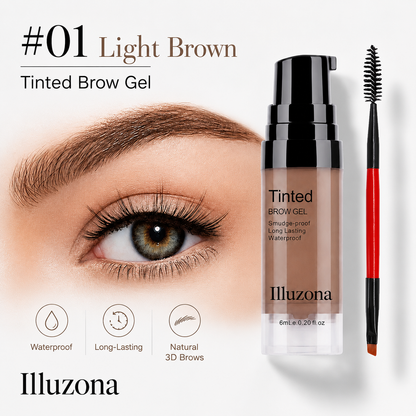 🔥Last Day Buy 1 Get 1 Free Illuzona 3D Waterproof Tinted Eyebrow Gel