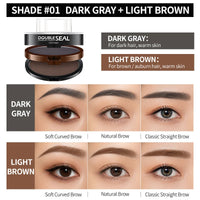 Dark Gray + Light Brown