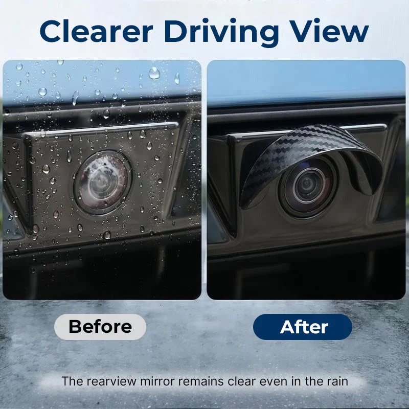 🚗 4pcs Car Rear - Waterproof Rear View Camera Rain Shield Cover