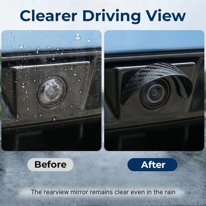🚗 4pcs Car Rear - Waterproof Rear View Camera Rain Shield Cover