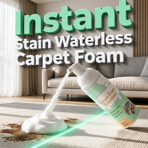 🔥Limited Time Promotion 50% OFF🔥Waterless Carpet Foam Stain Remover with Towel