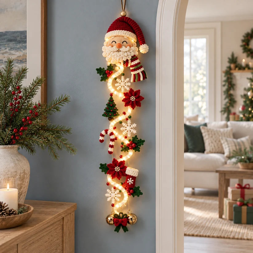 🎄Glowing Christmas Door Hanger – 6 Festive Light-Up Designs✨