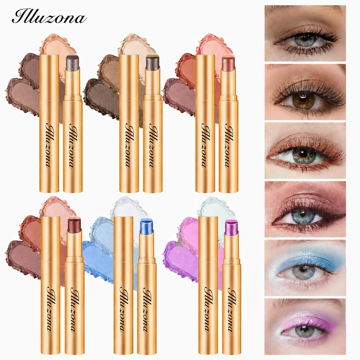 🎁🎉Last Day Buy 1 Get 1 Free Illuzona 3-in-1 Eyeshadow, Eyeliner & Lip Oil Trio