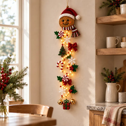 🎄Glowing Christmas Door Hanger – 6 Festive Light-Up Designs✨
