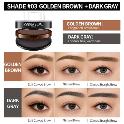 🔥 LAST DAY: BUY 1 GET 1 FREE 🌸 2-Color Waterproof Brow Stamp Kit for Quick, Natural-Looking Brows