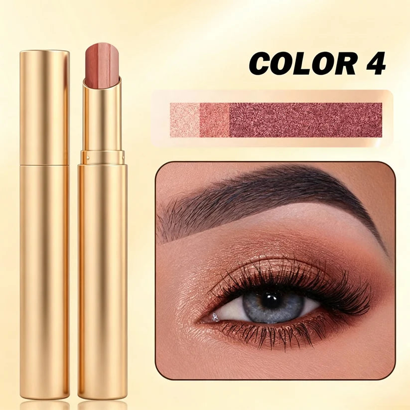 🎁🎉3-in-1 Eyeshadow Stick -Waterproof Long-Wear Shimmer Eye Make up