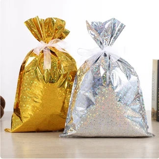 Merry Pouch Christmas Drawstring Gift Bags