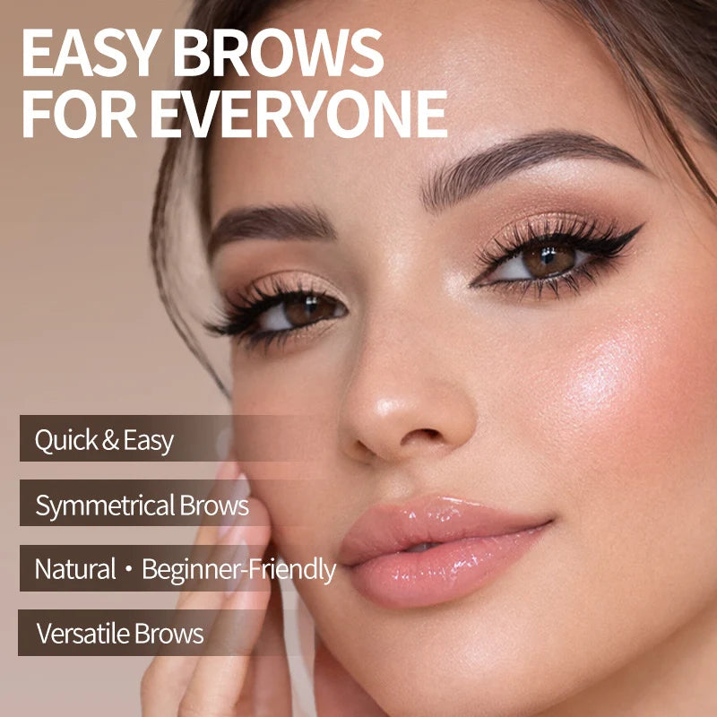 🔥 LAST DAY: BUY 1 GET 1 FREE 🌸 2-Color Waterproof Brow Stamp Kit for Quick, Natural-Looking Brows