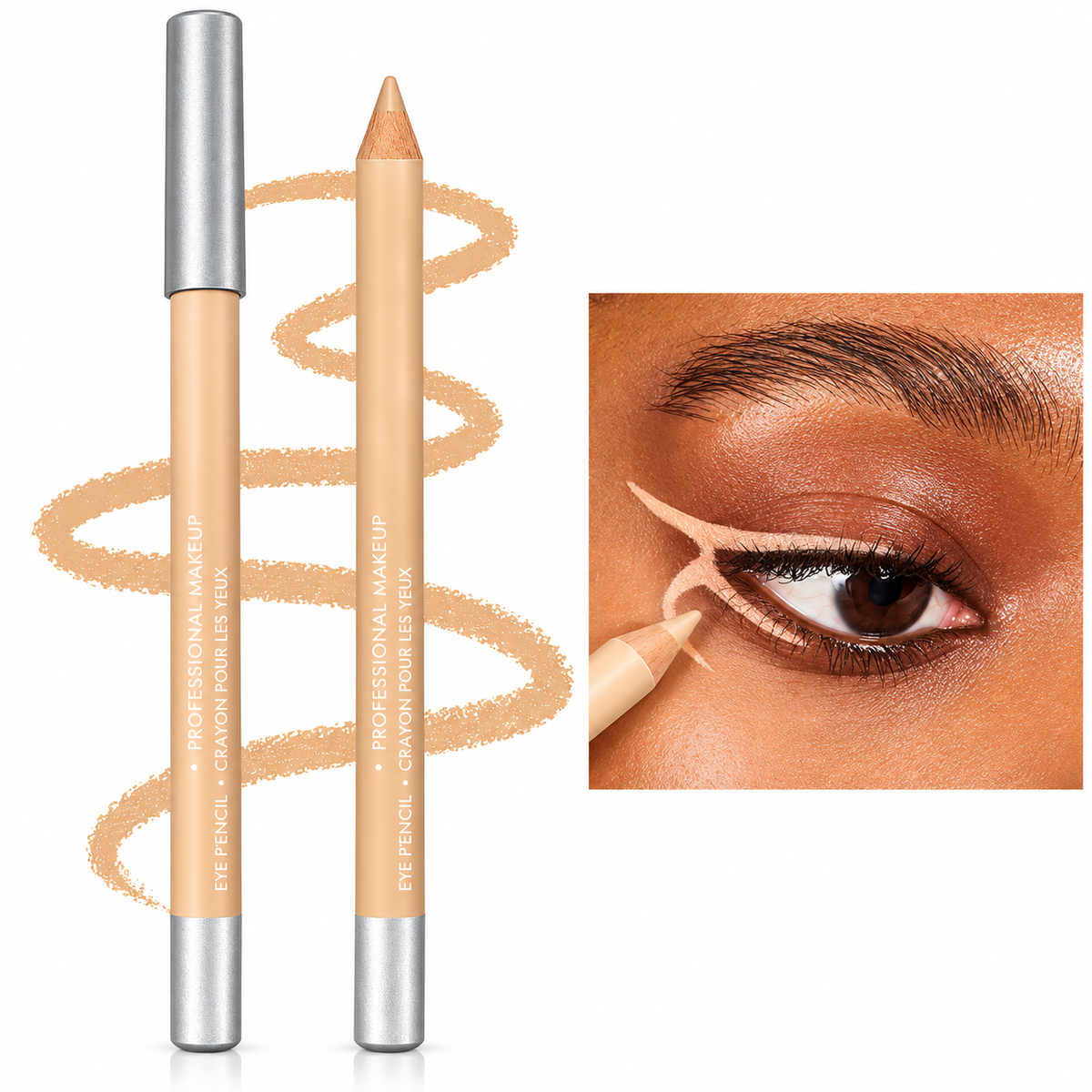 🔈🔈50% OFF NOW💜BUY 1 GET 1 FREE💜Wooden Waterproof Long-Lasting Hard Eyeliner