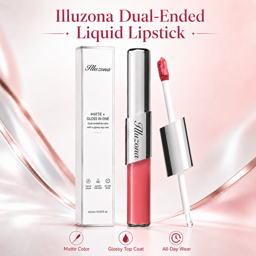 ✨Last Day Buy 1 Get 1 Free Illuzona Dual-Ended Velvet Matte & Glossy Liquid Lipstick