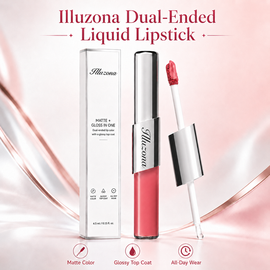 ✨Last Day Buy 1 Get 1 Free Illuzona Dual-Ended Velvet Matte & Glossy Liquid Lipstick