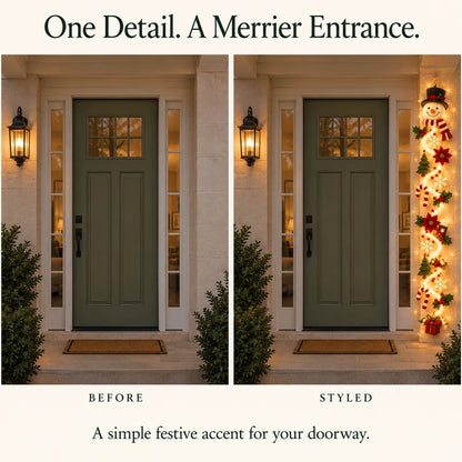 🎄Glowing Christmas Door Hanger – 6 Festive Light-Up Designs✨