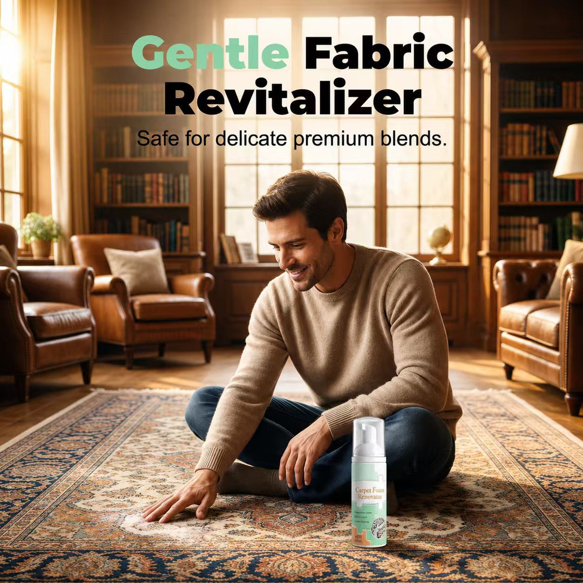 🔥Limited Time Promotion 50% OFF🔥Waterless Carpet Foam Stain Remover with Towel