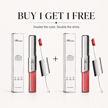 ✨Last Day Buy 1 Get 1 Free Illuzona Dual-Ended Velvet Matte & Glossy Liquid Lipstick