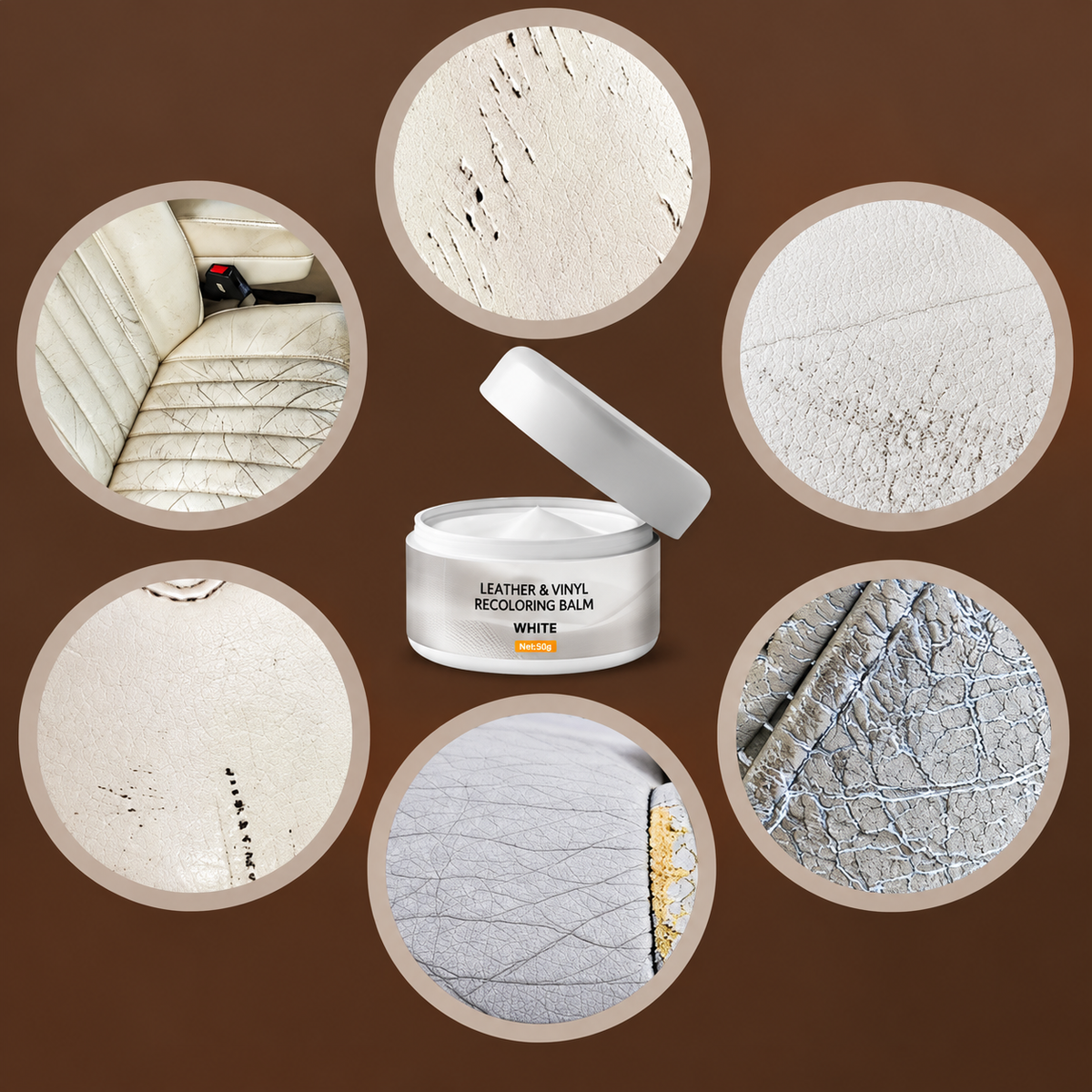 Leather Repair Paste – Fills scratches & scuffs, restores texture.