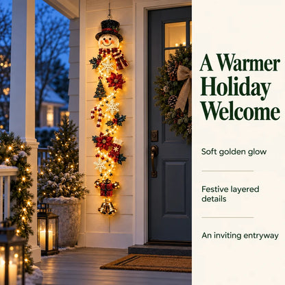 🎄Glowing Christmas Door Hanger – 6 Festive Light-Up Designs✨
