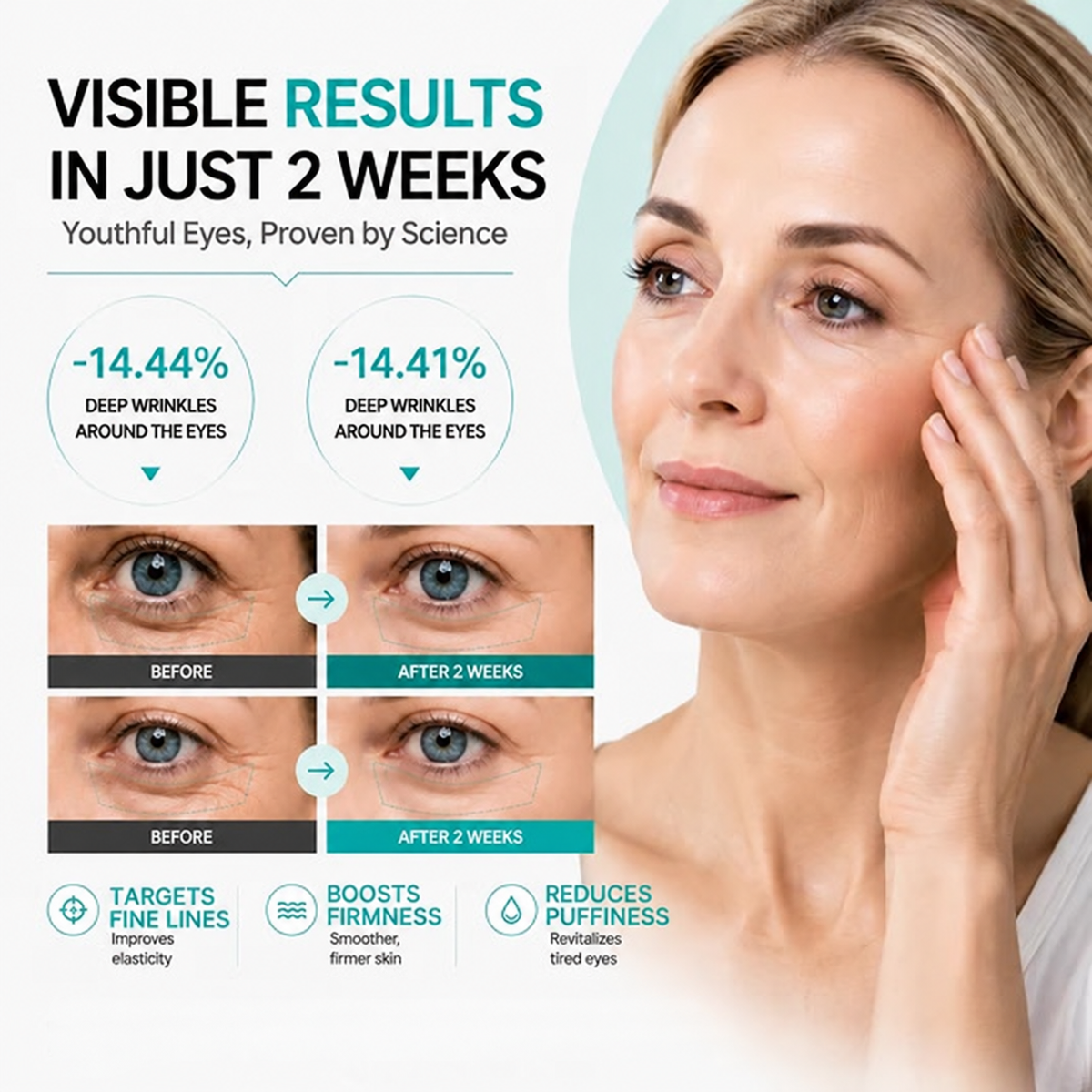 #Buy 1 Get 1 Free✨1 Viral PDRN Micro-Vibration Eye Applicator Cream