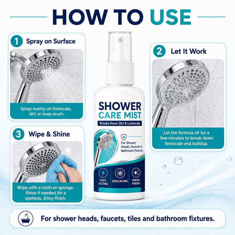 Shower Limescale Remover Spray - 100ml